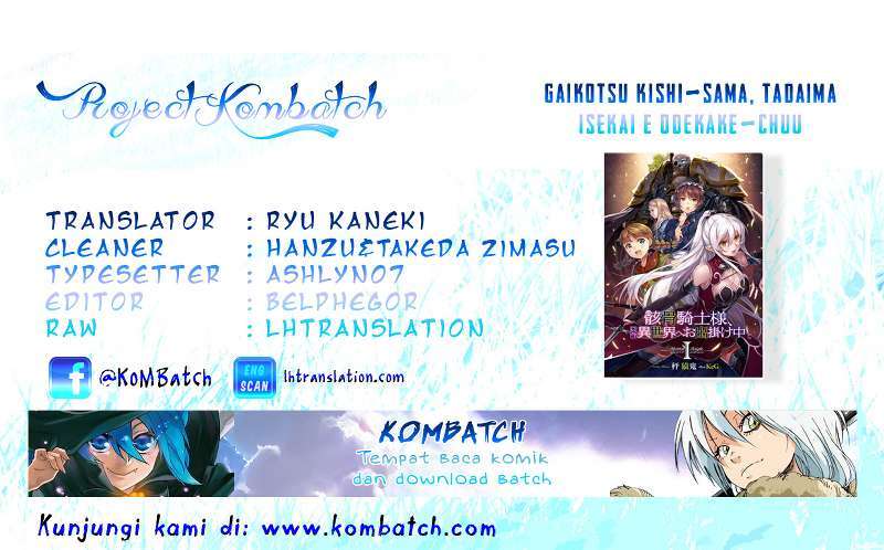 Baca Komik Gaikotsu Kishi-sama, Tadaima Isekai e Odekake-chuu Chapter 7 Gambar 1