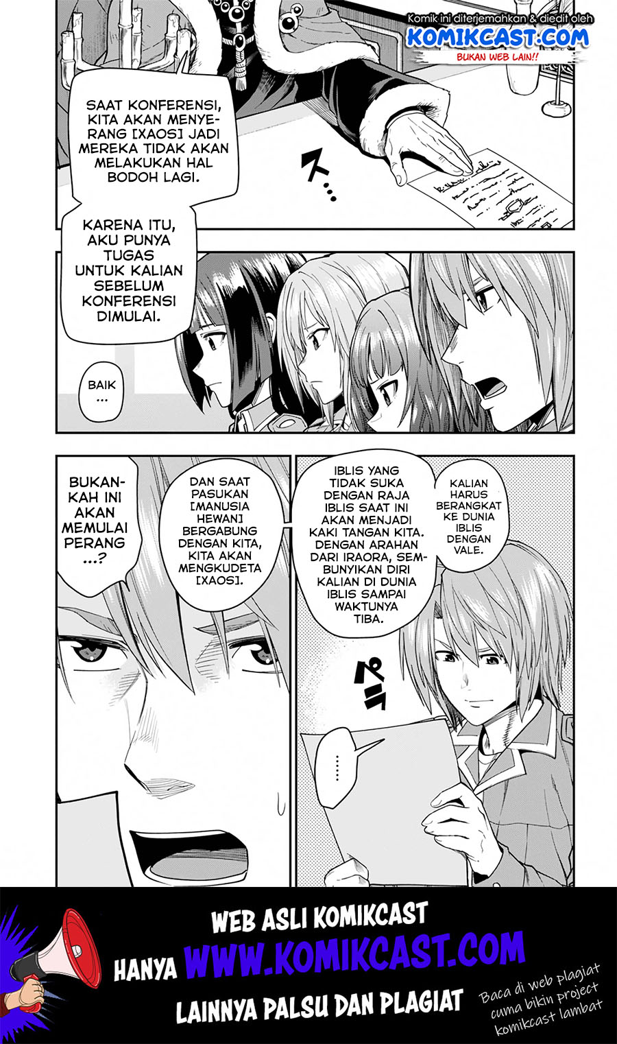 Konjiki no Moji Tsukai: Yuusha Yonin ni Makikomareta Unique Cheat Chapter 61 Gambar 6