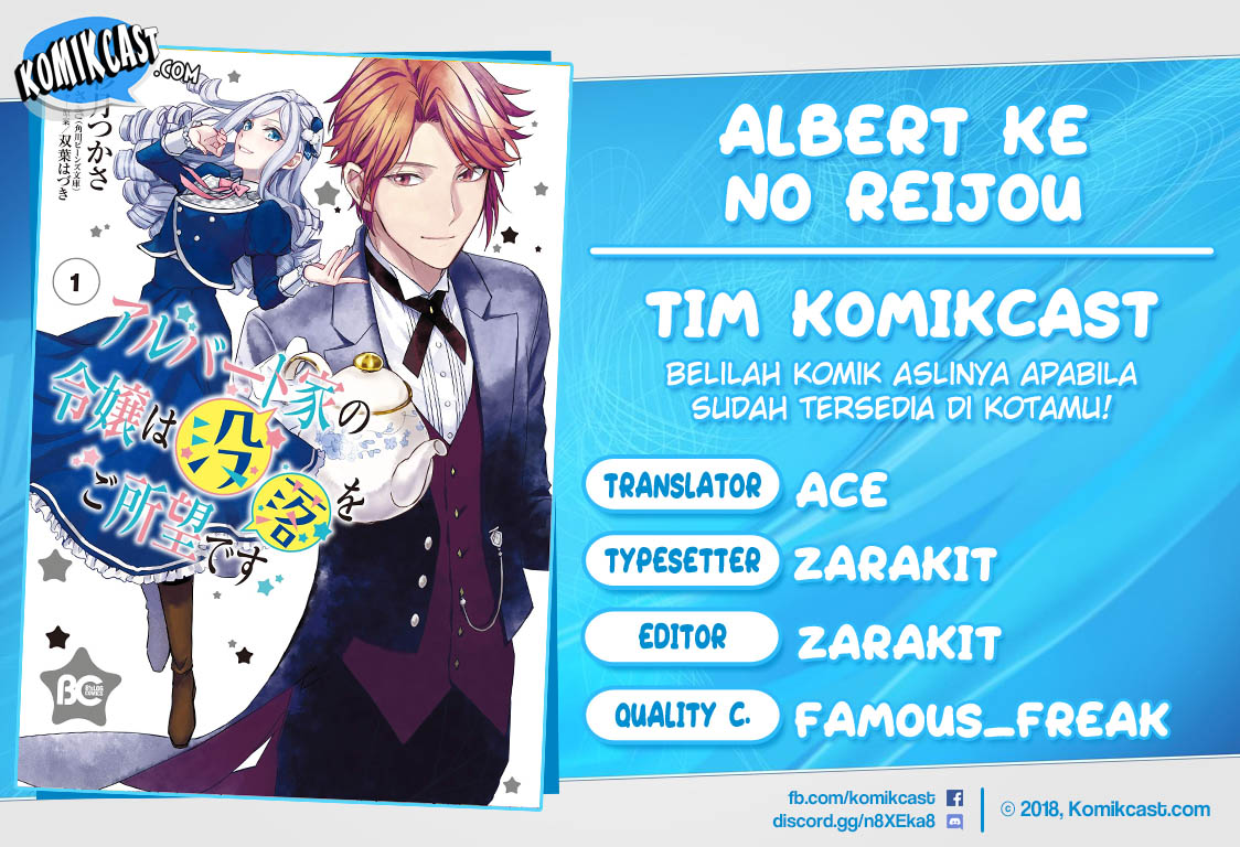 Baca Komik Albert Ke no Reijou wa Botsuraku wo go Shomou desu Chapter 03.2 Gambar 1