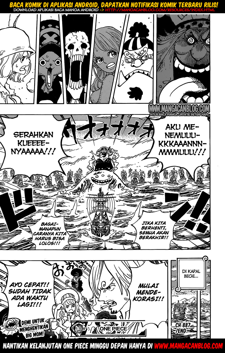 One Piece Chapter 887 Gambar 16