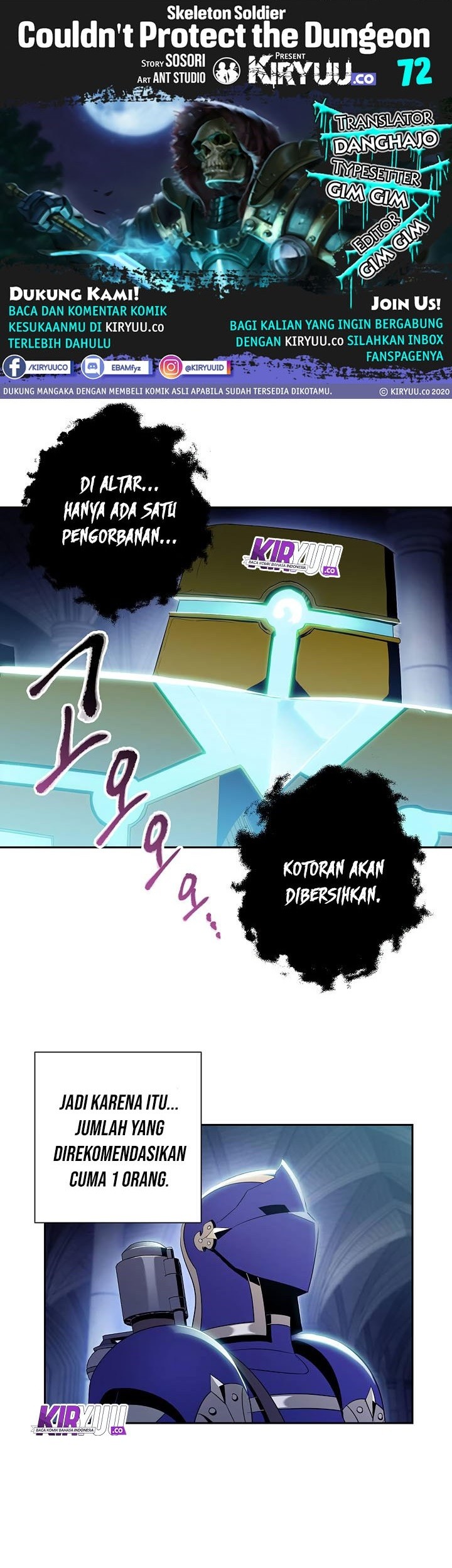 Baca Komik Skeleton Soldier Couldn’t Protect the Dungeon Chapter 72 Gambar 1