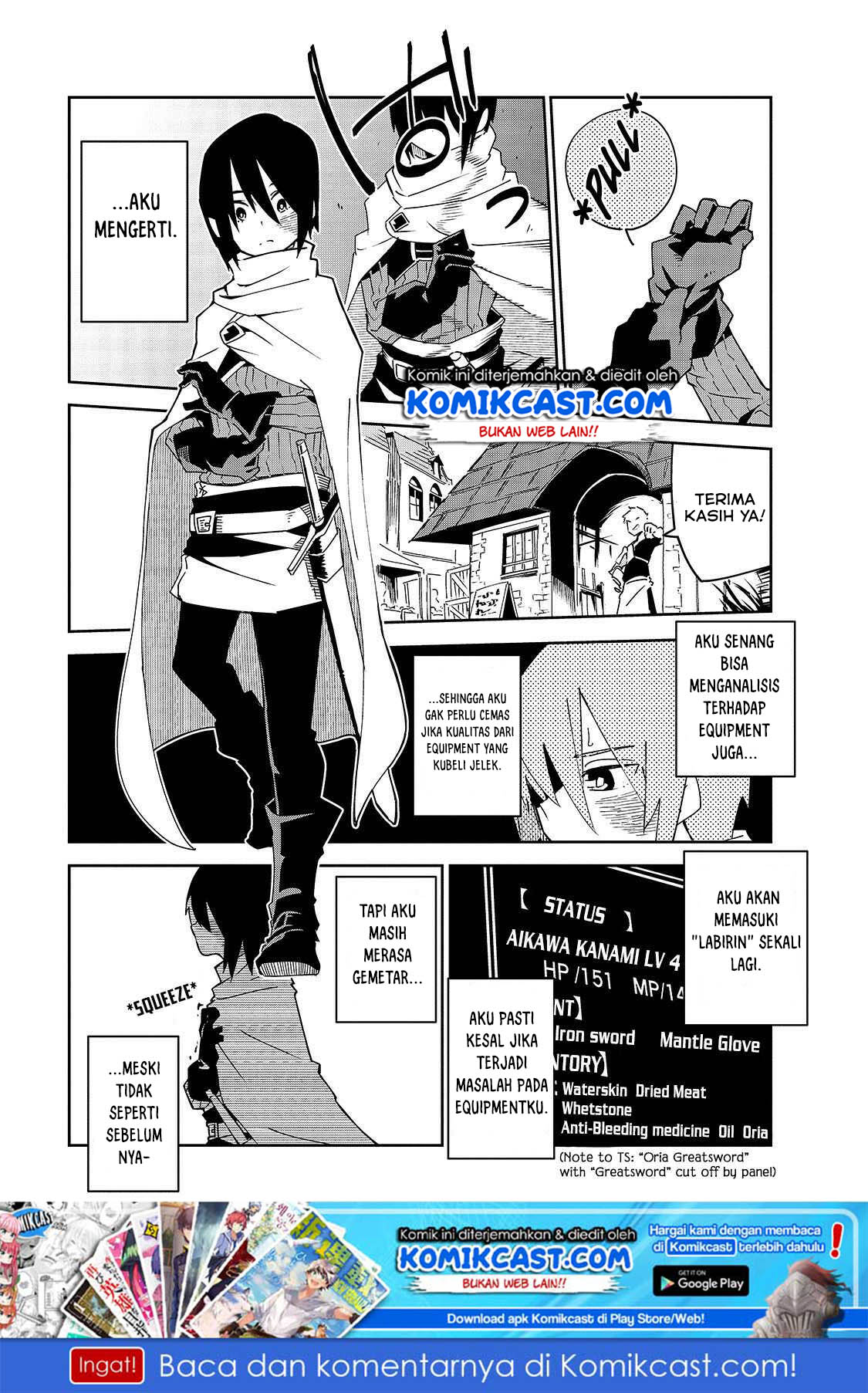 Baca  Isekai Meikyuu no Saishinbu o Mezasou Chapter 04 Gambar 2