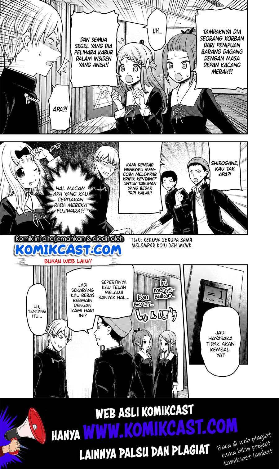 Kaguya-sama wa Kokurasetai – Tensai-tachi no Renai Zunousen Chapter 187 Gambar 4