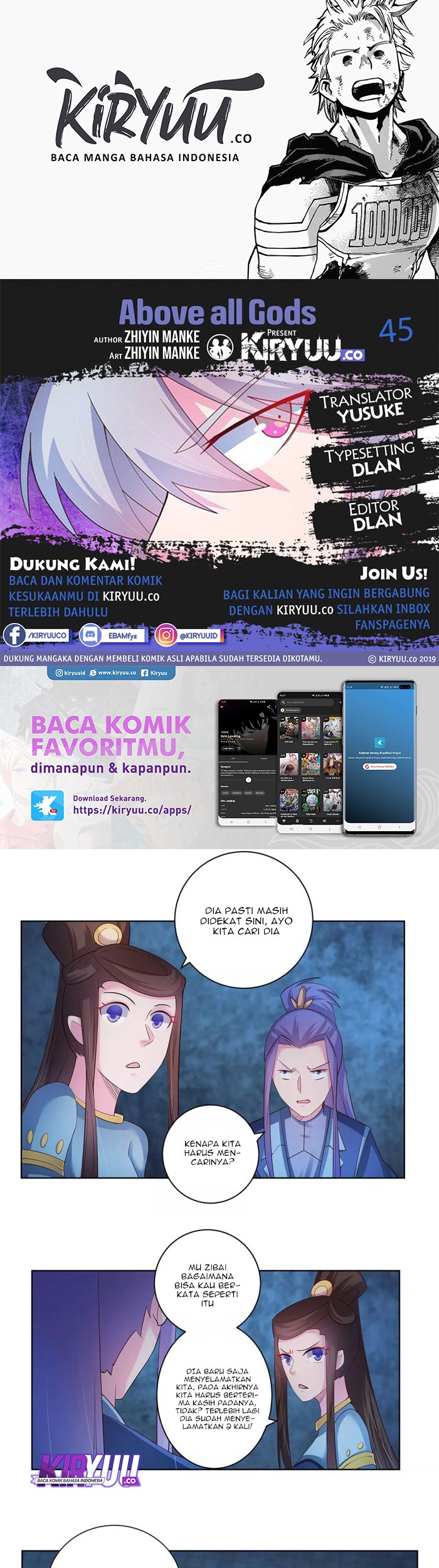 Baca Komik Above All Gods Chapter 45 Gambar 1
