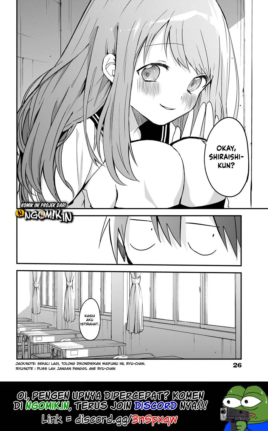 Kubo-san wa Boku (Mobu) wo Yurusanai Chapter 14.5 Gambar 16