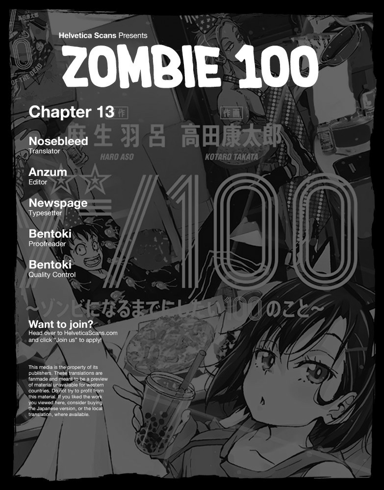Baca Zombie 100 ~Zombie ni Naru Made ni Shitai 100 no Koto~ Chapter 13 Gambar 2