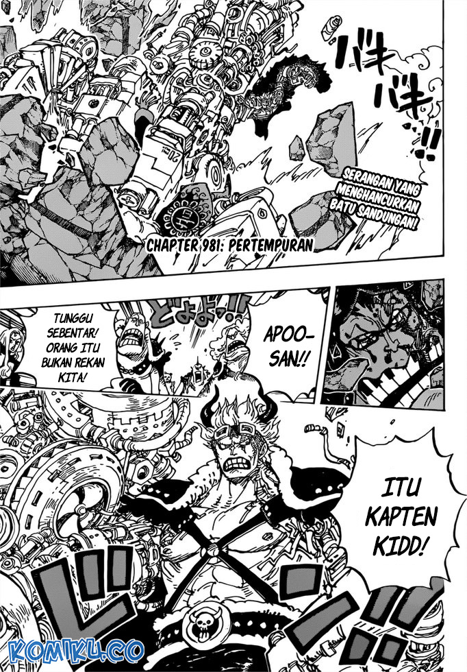 One Piece Chapter 981 Gambar 4