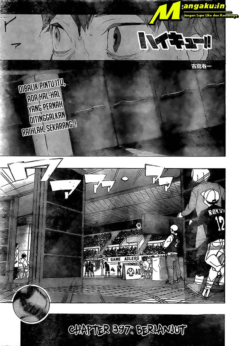 Baca Manga Haikyuu!! Chapter 397 Gambar 2