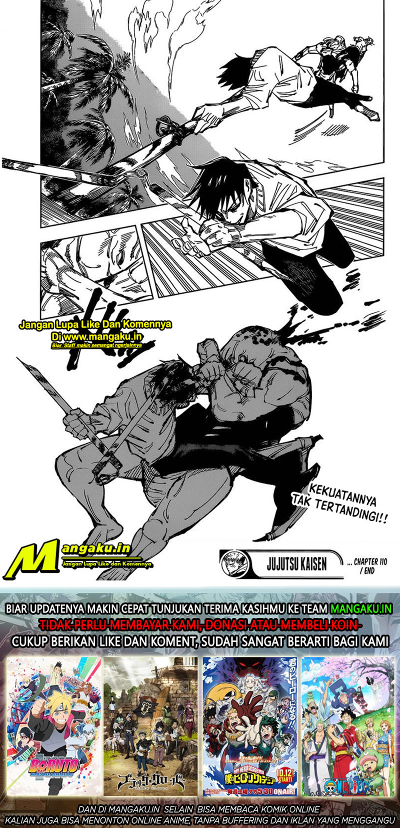 Jujutsu Kaisen Chapter 110 Gambar 19