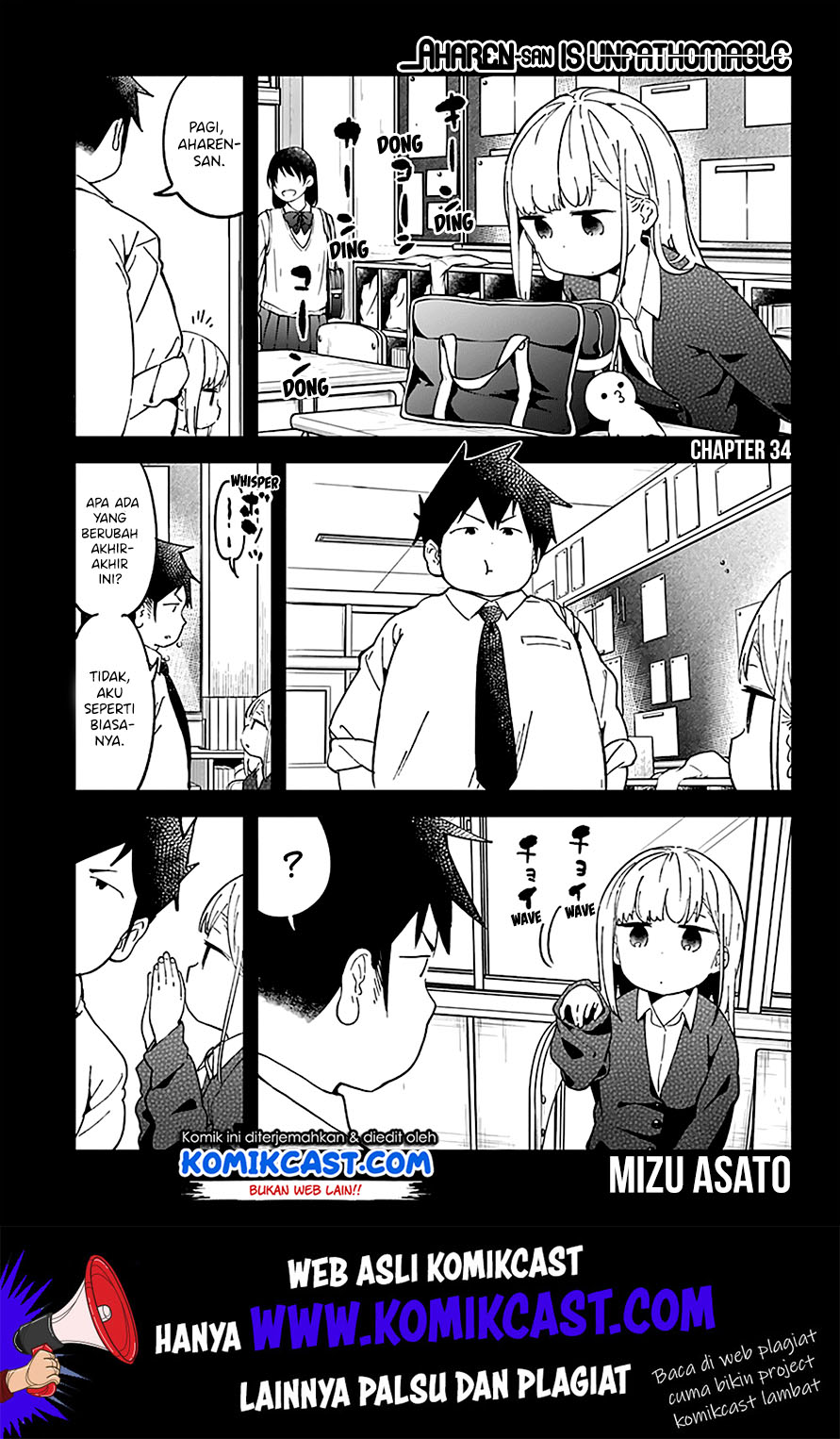 Aharen-san wa Hakarenai Chapter 34 Gambar 3
