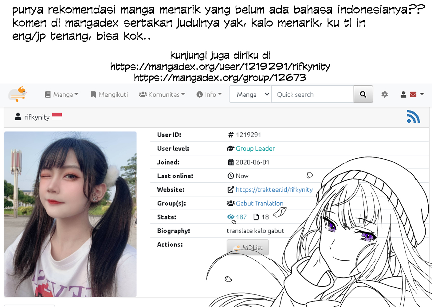 Milady Just Wants to Relax Chapter 07.2 Gambar 18