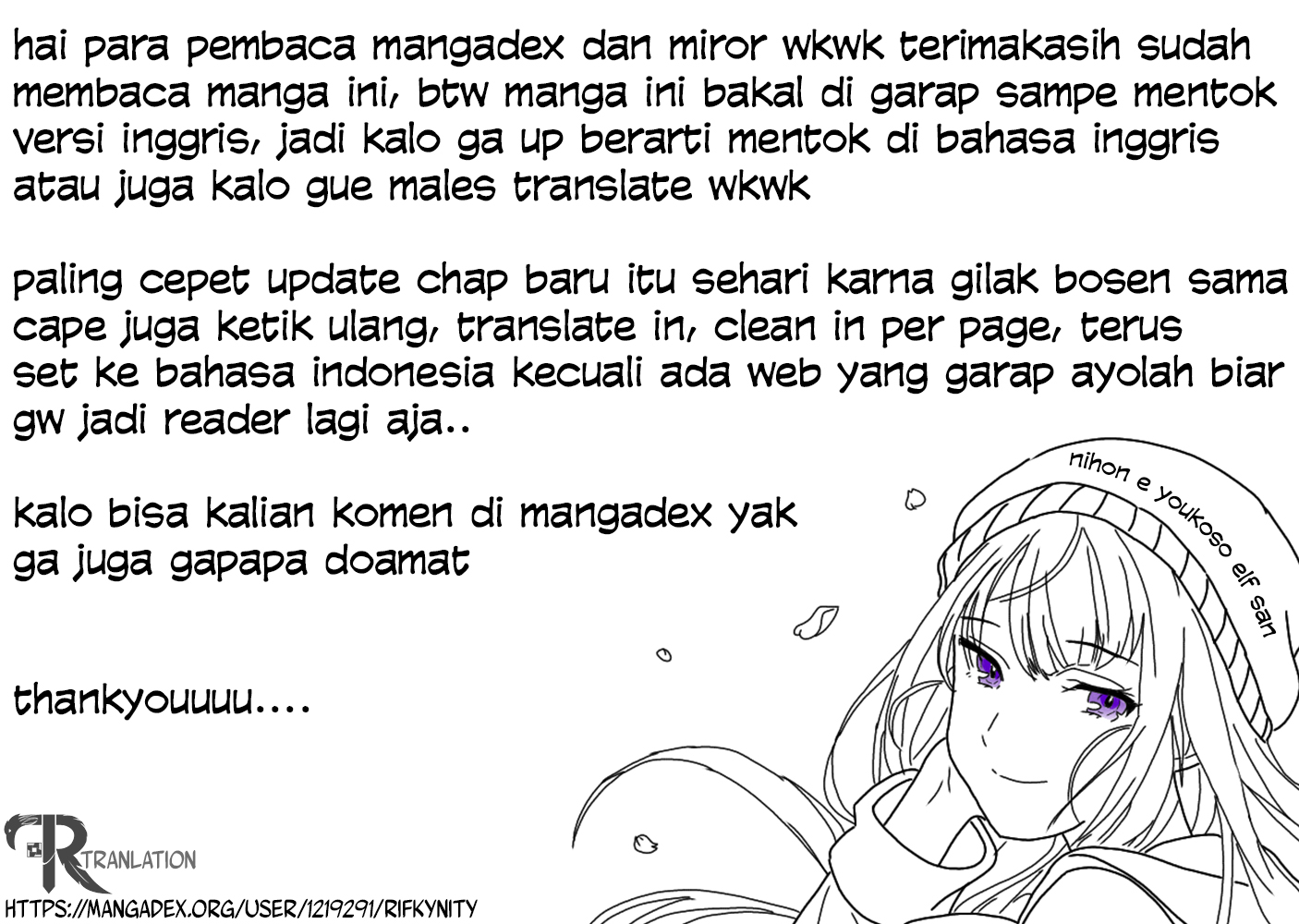 Milady Just Wants to Relax Chapter 02 Gambar 26