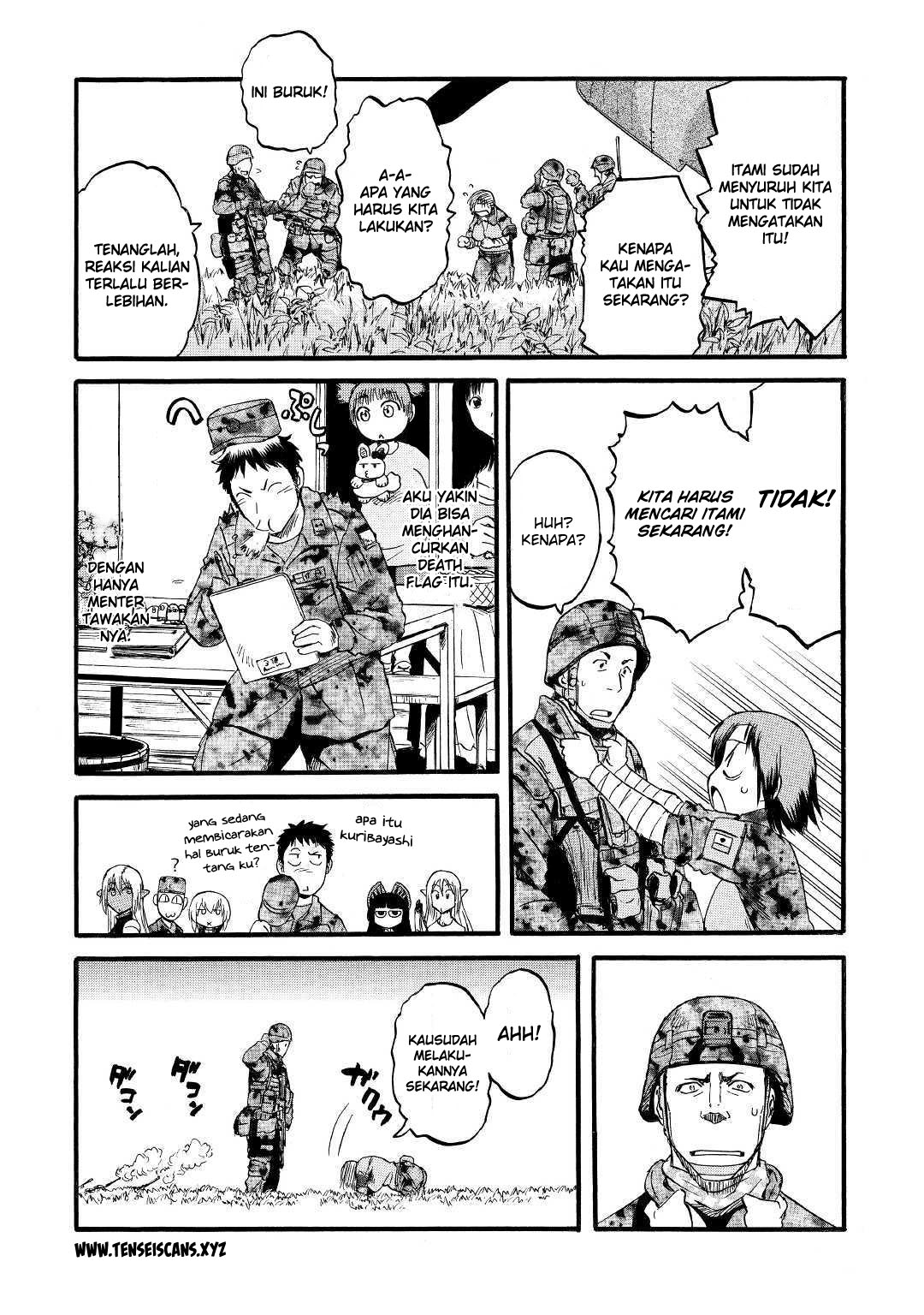 Gate – Jietai Kare no Chi nite Kaku Tatakeri Chapter 88 Gambar 34