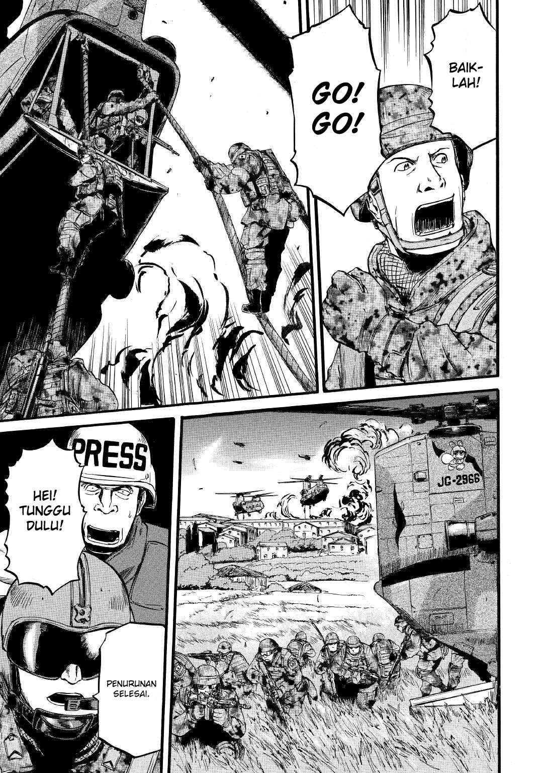 Gate – Jietai Kare no Chi nite Kaku Tatakeri Chapter 87 Gambar 11