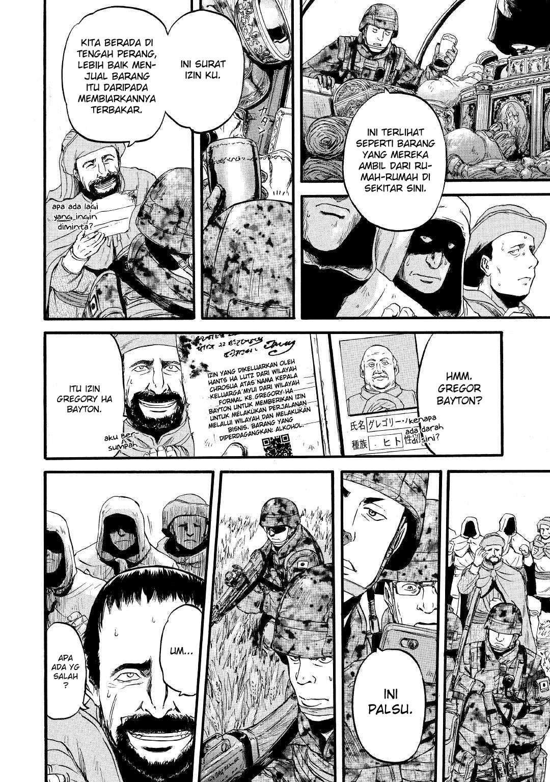 Gate – Jietai Kare no Chi nite Kaku Tatakeri Chapter 87 Gambar 16