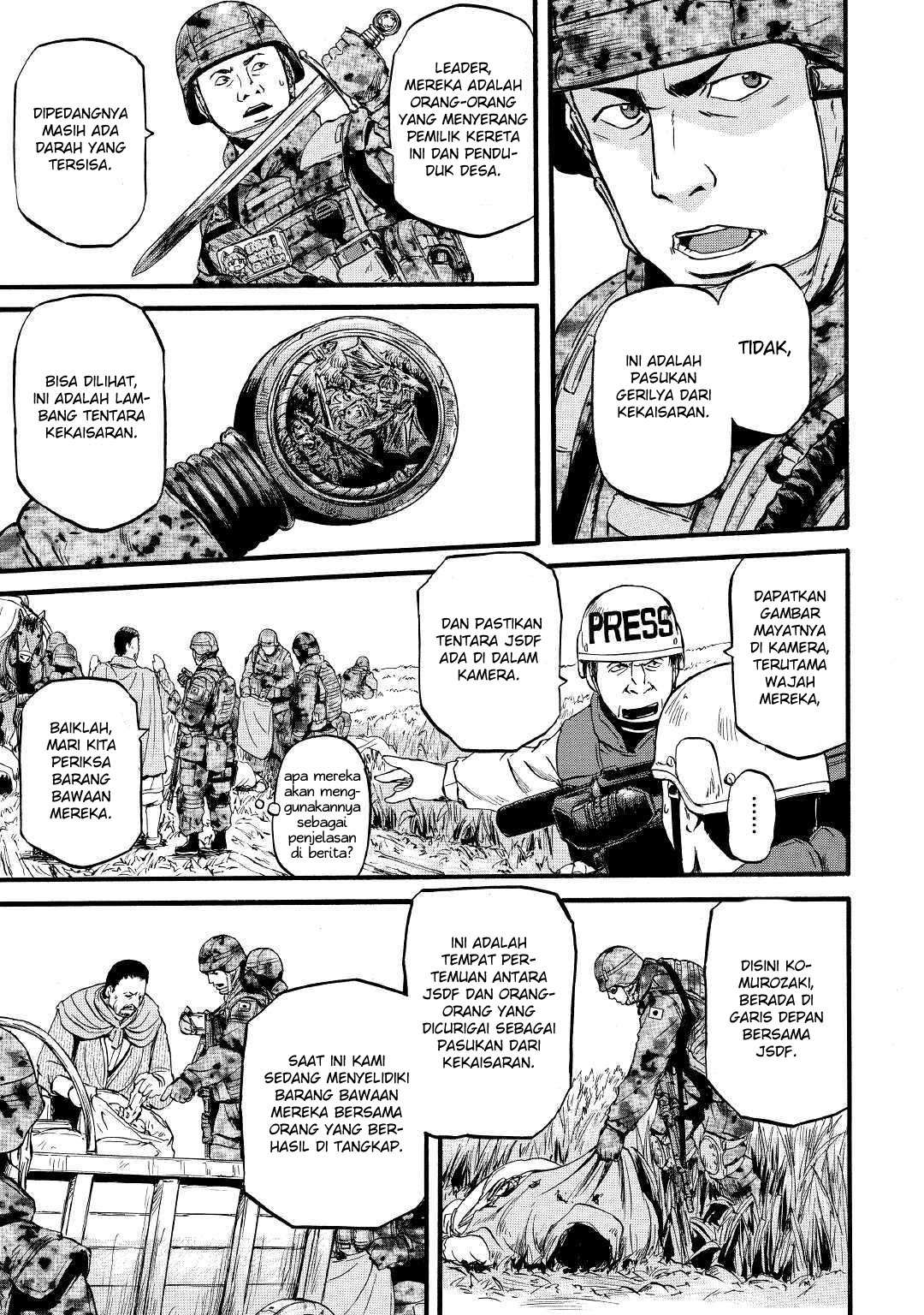 Gate – Jietai Kare no Chi nite Kaku Tatakeri Chapter 87 Gambar 19
