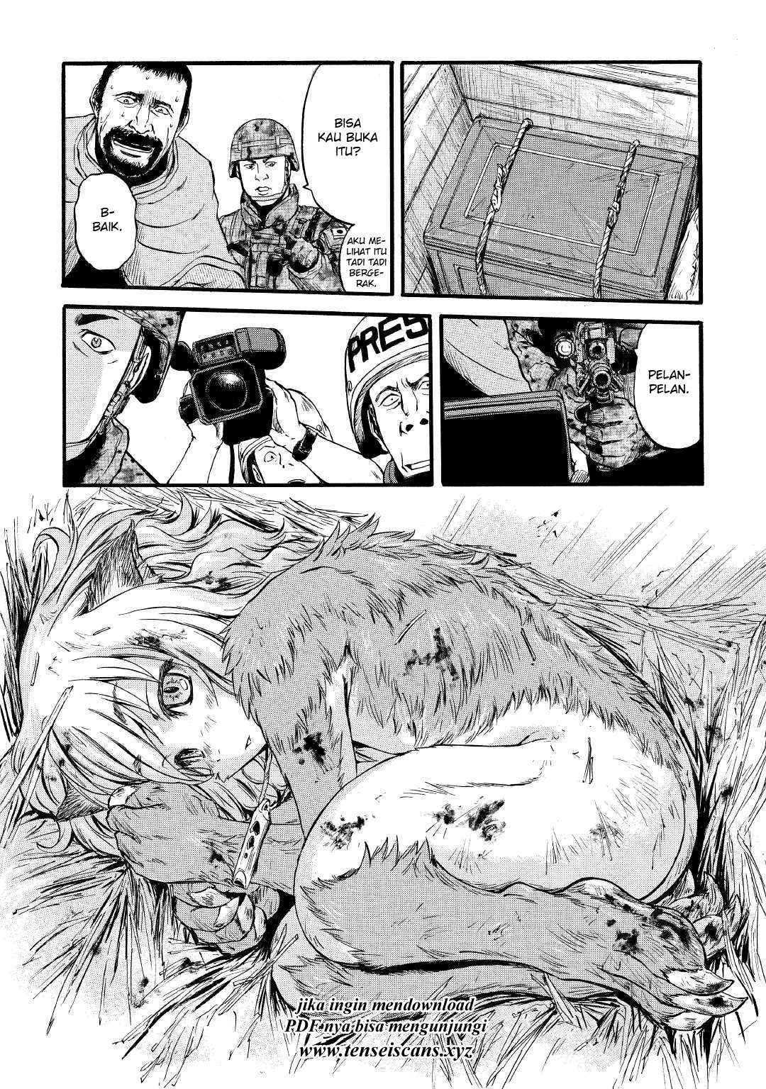 Gate – Jietai Kare no Chi nite Kaku Tatakeri Chapter 87 Gambar 21