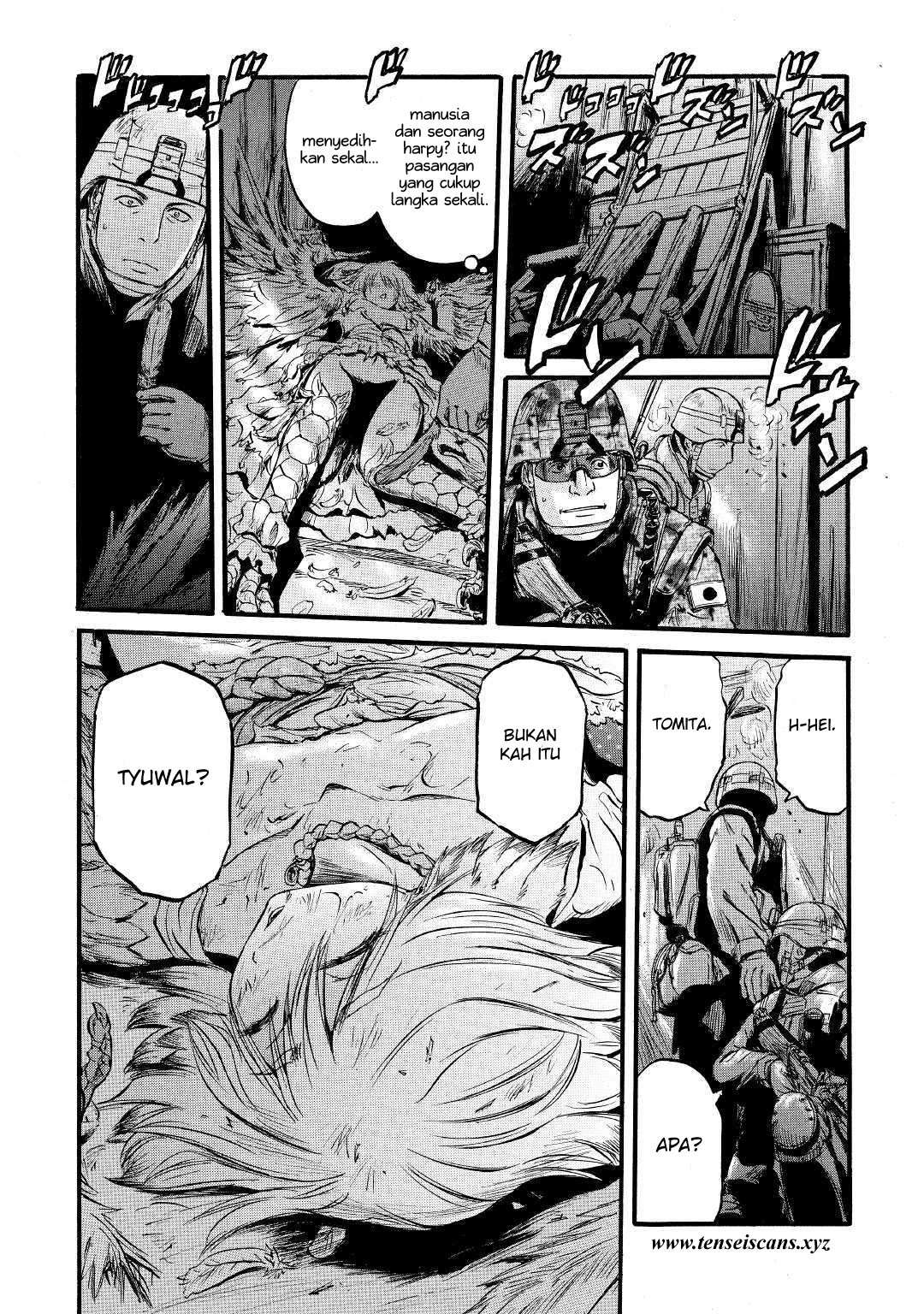 Gate – Jietai Kare no Chi nite Kaku Tatakeri Chapter 87 Gambar 34