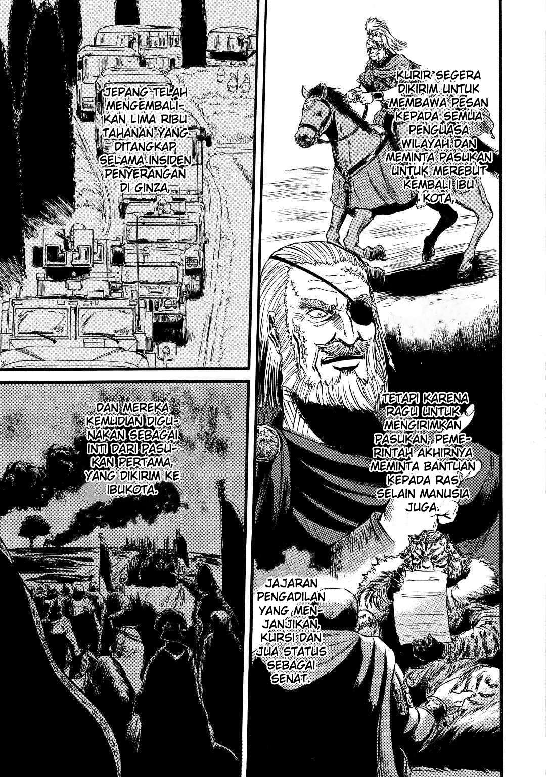 Gate – Jietai Kare no Chi nite Kaku Tatakeri Chapter 86 Gambar 13