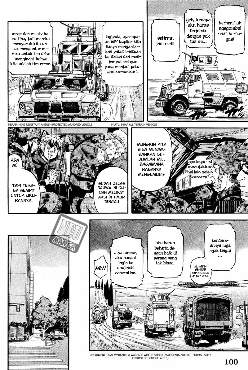 Gate – Jietai Kare no Chi nite Kaku Tatakeri Chapter 20 Gambar 23