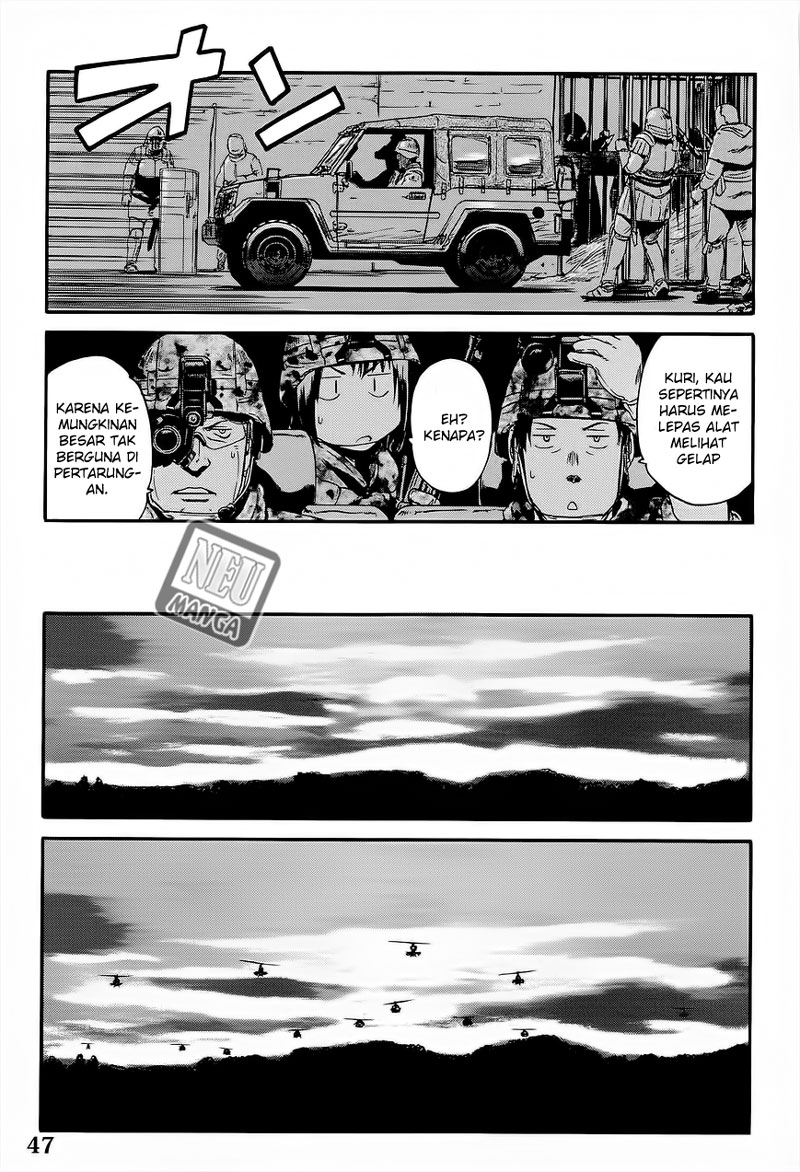Gate – Jietai Kare no Chi nite Kaku Tatakeri Chapter 11 Gambar 18