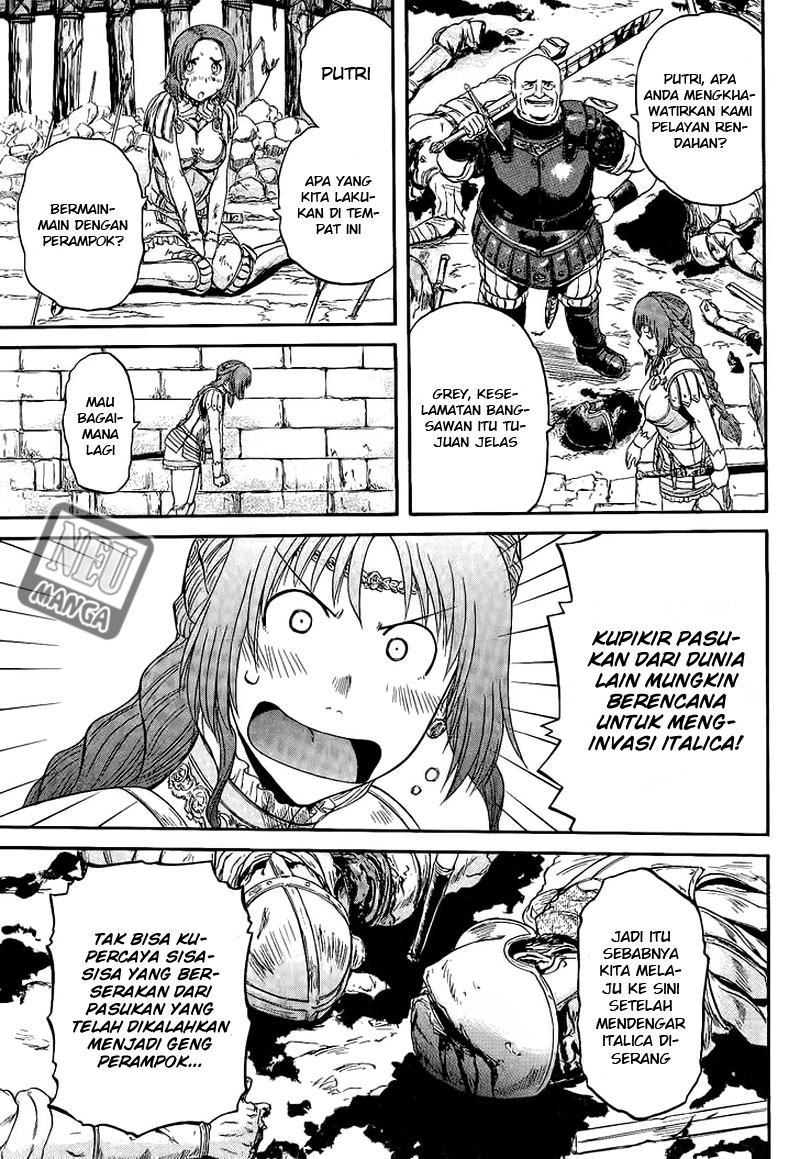 Gate – Jietai Kare no Chi nite Kaku Tatakeri Chapter 9 Gambar 14