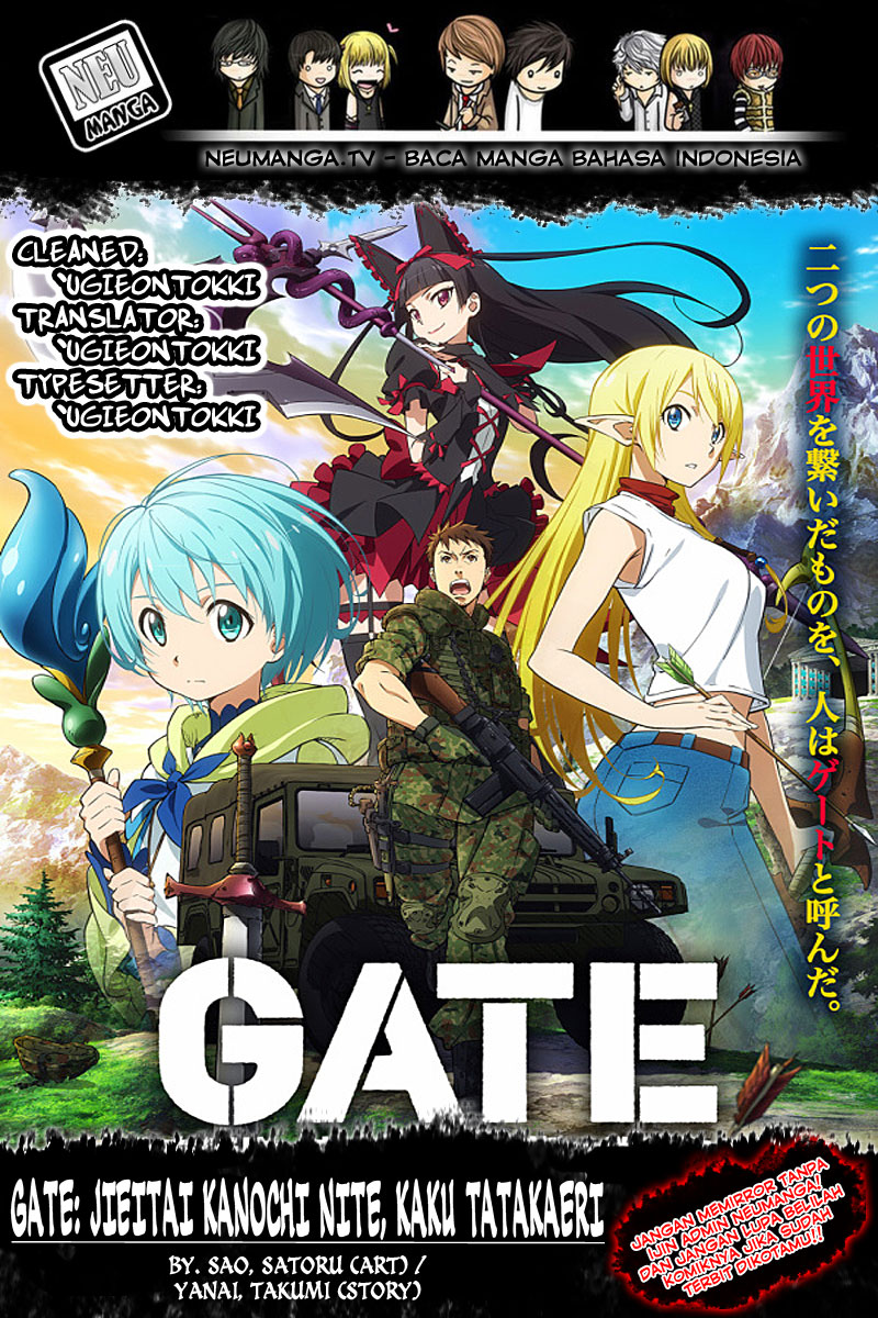 Baca Komik Gate – Jietai Kare no Chi nite Kaku Tatakeri Chapter 8 Gambar 1