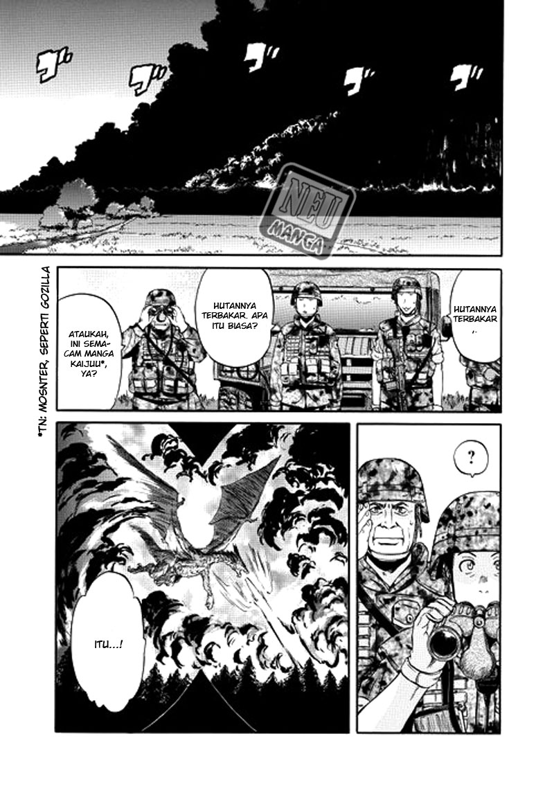 Gate – Jietai Kare no Chi nite Kaku Tatakeri Chapter 2 Gambar 14