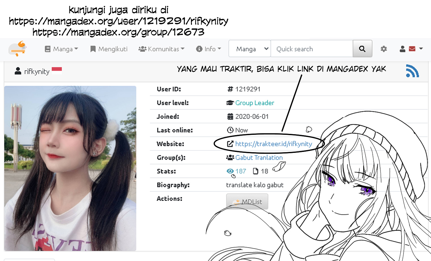 Milady Just Wants to Relax Chapter 010.2 Gambar 18