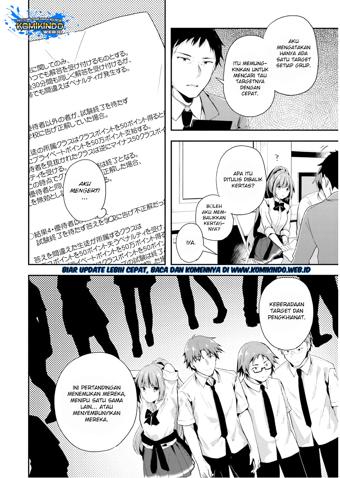 Youkoso Jitsuryoku Shijou Shugi no Kyoushitsu e Chapter 29 Gambar 30