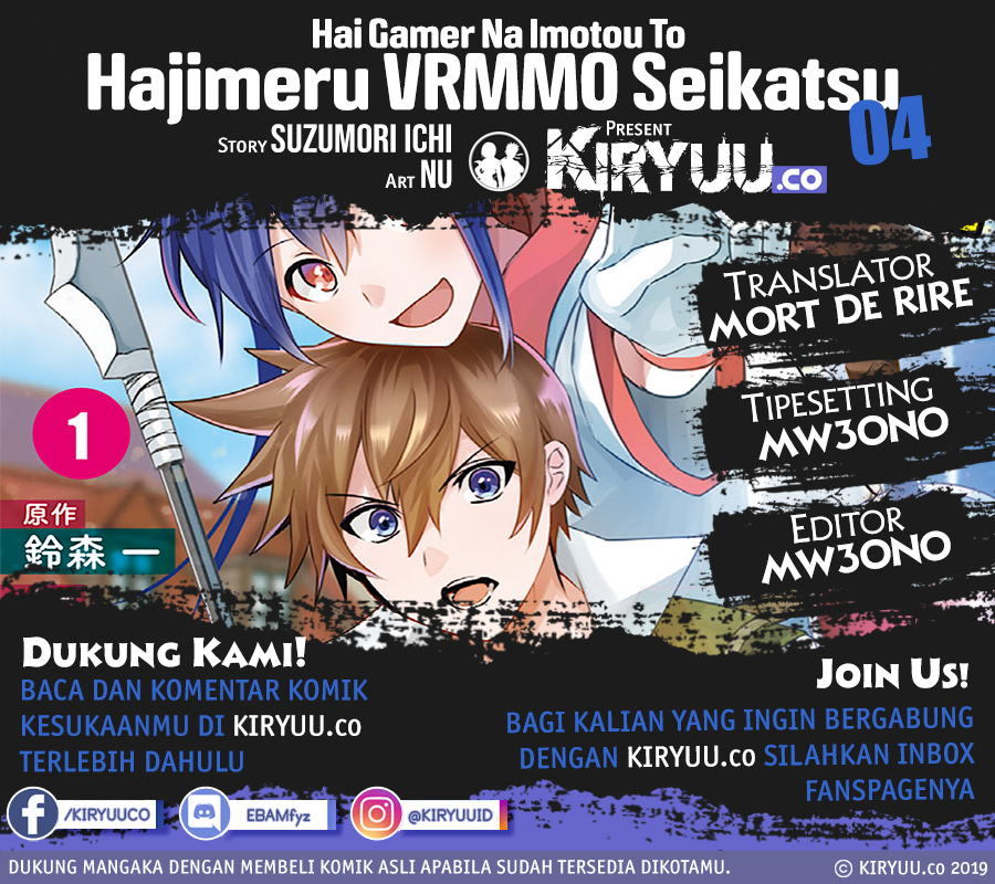 Baca Komik Hai Gamer na Imouto to Hajimeru VRMMO Seikatsu Chapter 04 Gambar 1