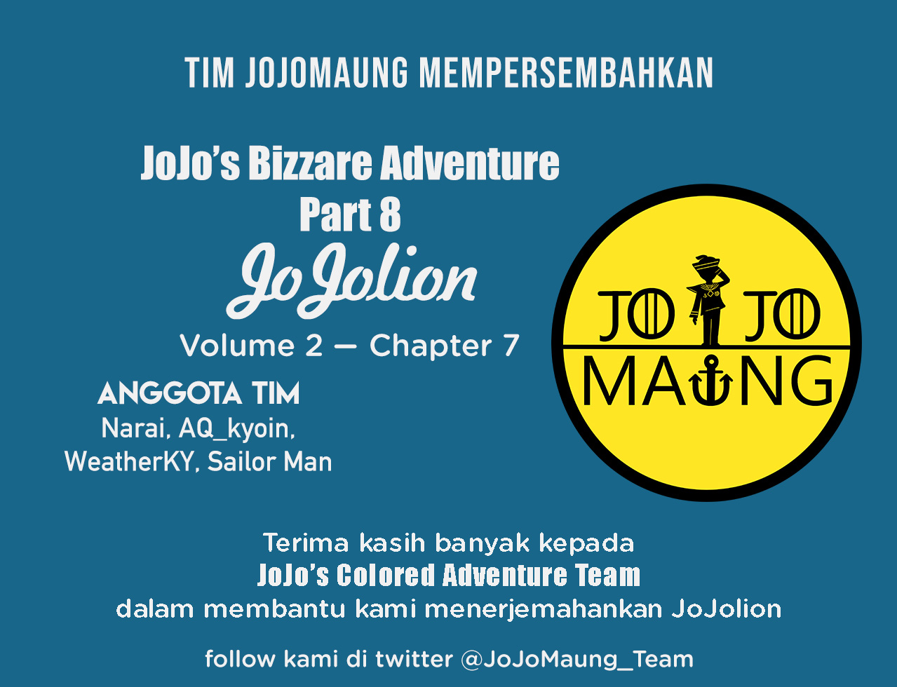 Jojo no Kimyou na Bouken – Jojorion Chapter 07 Gambar 44