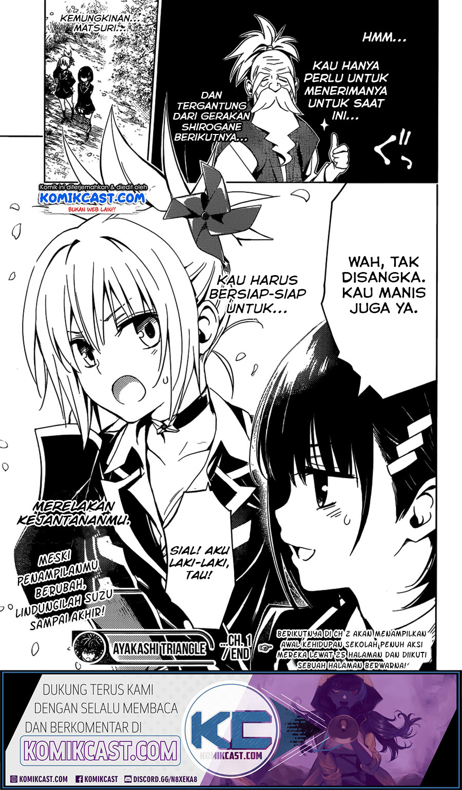 Ayakashi Triangle Chapter 01.2 Gambar 33