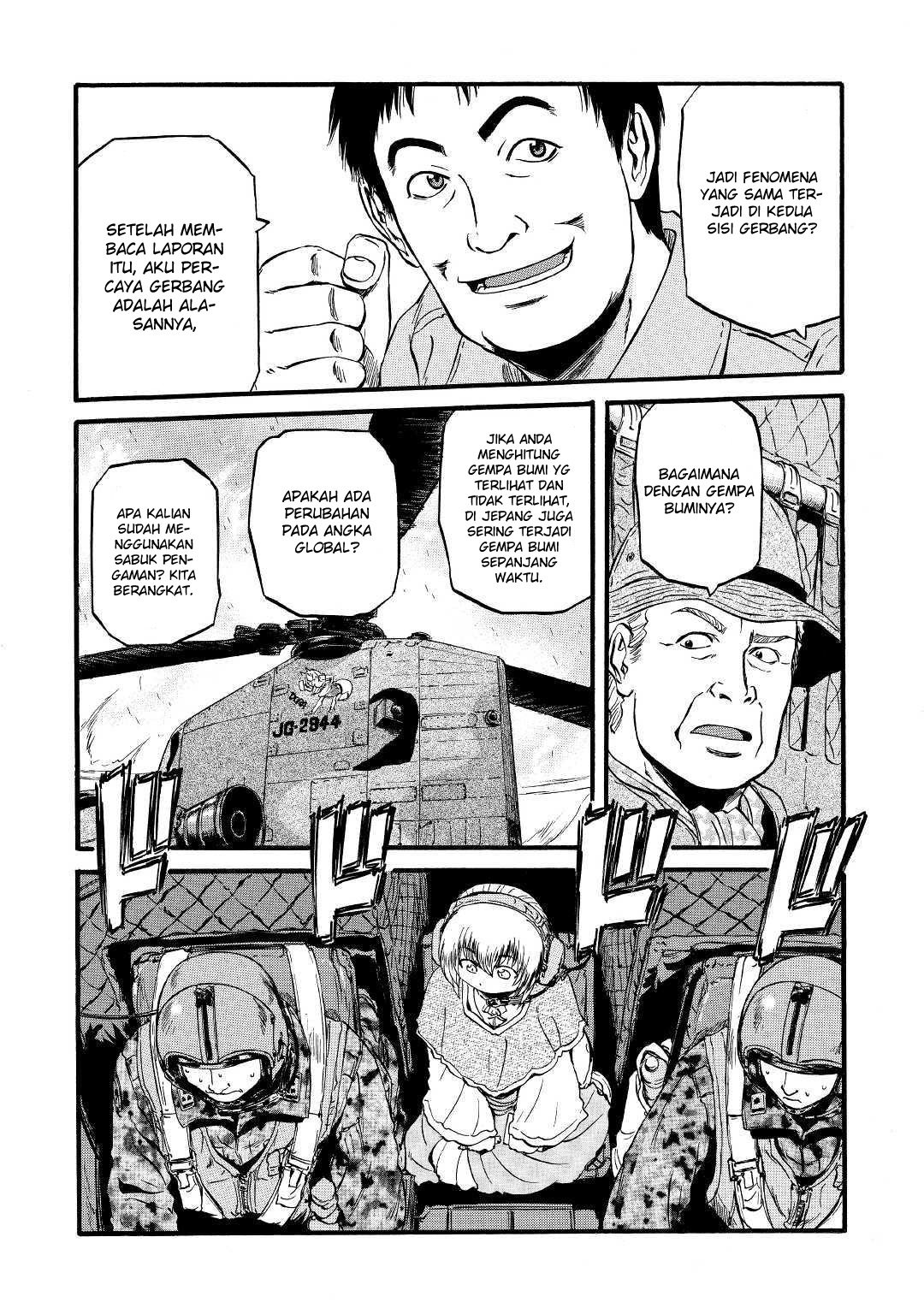 Gate – Jietai Kare no Chi nite Kaku Tatakeri Chapter 92 Gambar 30