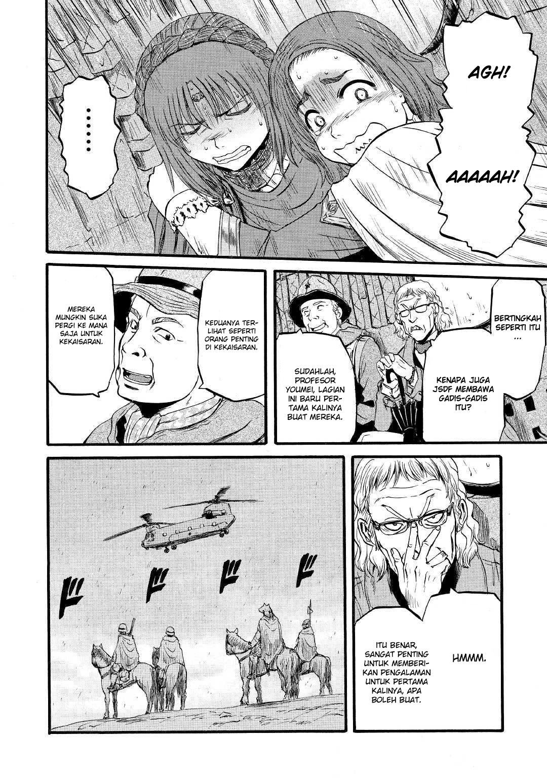 Gate – Jietai Kare no Chi nite Kaku Tatakeri Chapter 92 Gambar 32