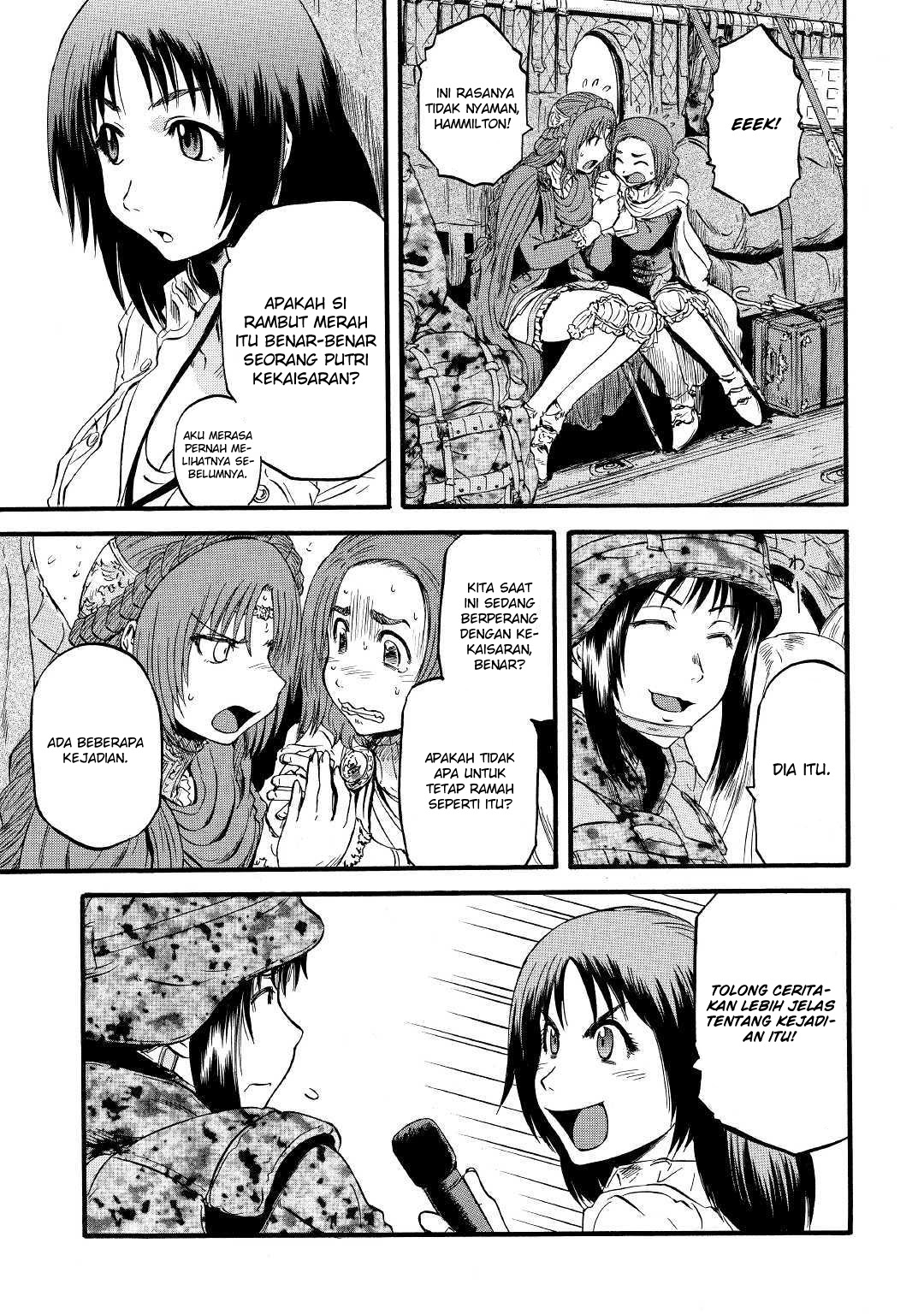 Gate – Jietai Kare no Chi nite Kaku Tatakeri Chapter 92 Gambar 33