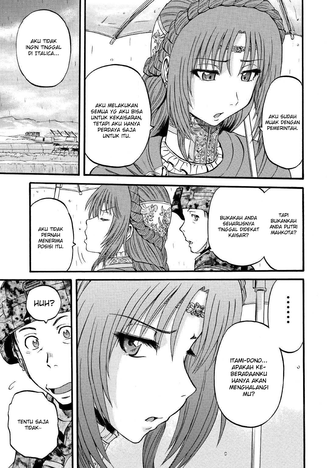 Gate – Jietai Kare no Chi nite Kaku Tatakeri Chapter 92 Gambar 7