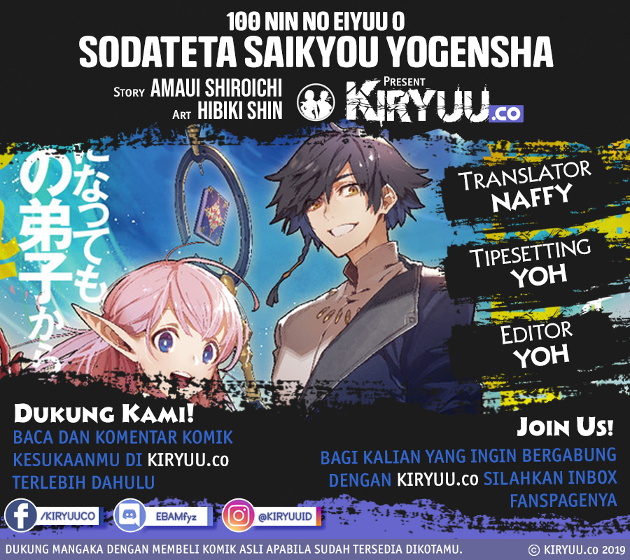 Baca Komik 100-nin no Eiyuu o Sodateta Saikyou Yogensha wa Chapter 03.1 Gambar 1
