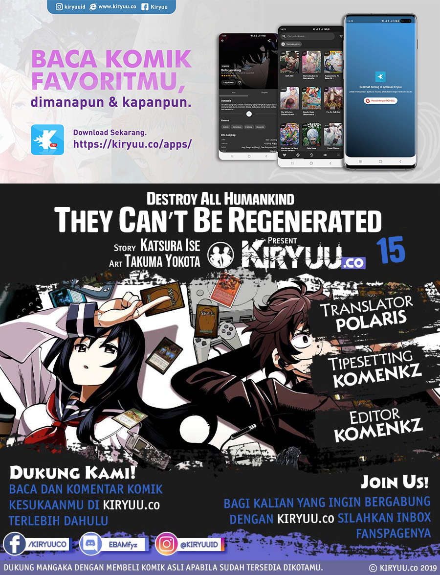 Baca Komik Destroy All Humankind. They Can’t Be Regenerated Chapter 15 Gambar 1