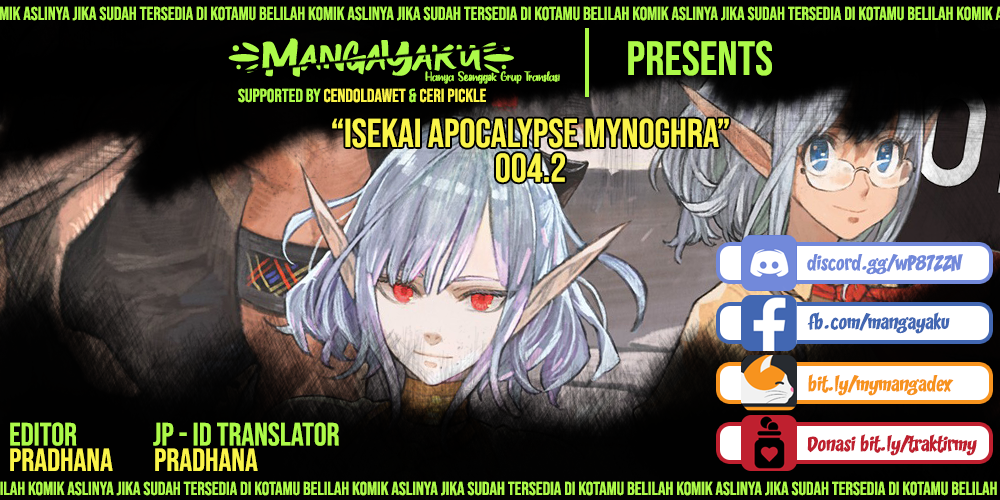Baca Komik Isekai Apocalypse MYNOGHRA ~The conquest of the world starts with the civilization of ruin~ Chapter 04.2 Gambar 1