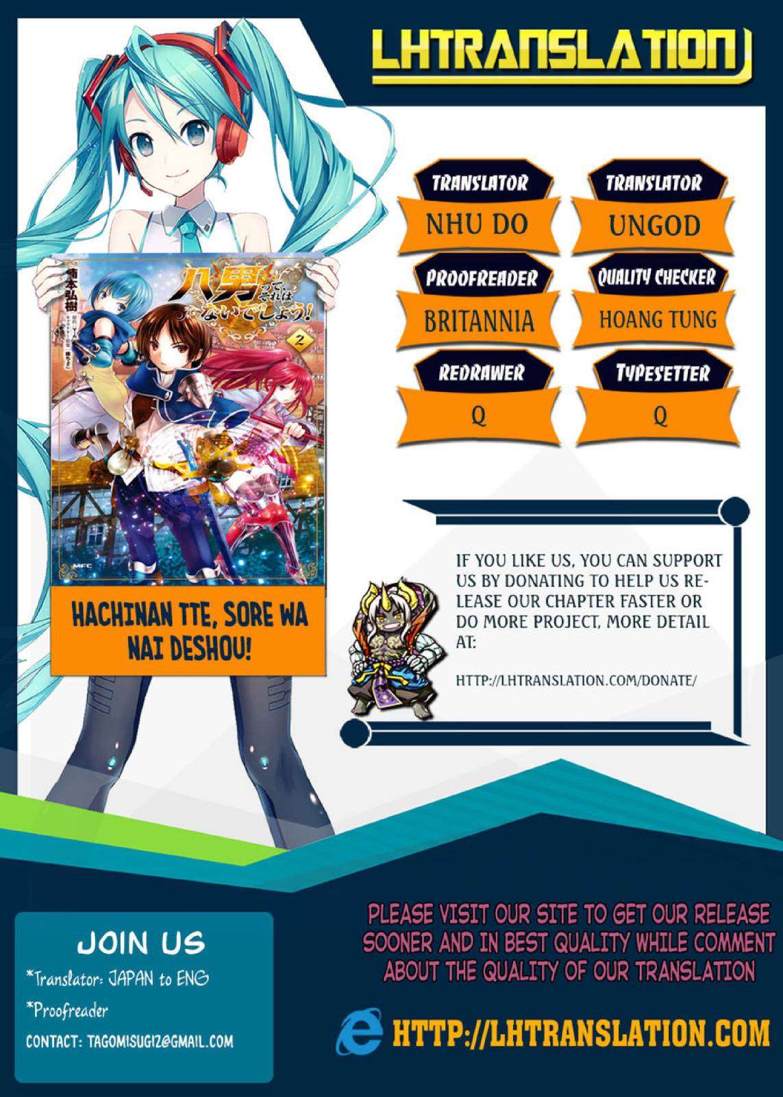 Baca Manga Hachinan tte Sore wa Nai Deshou Chapter 20 Gambar 2