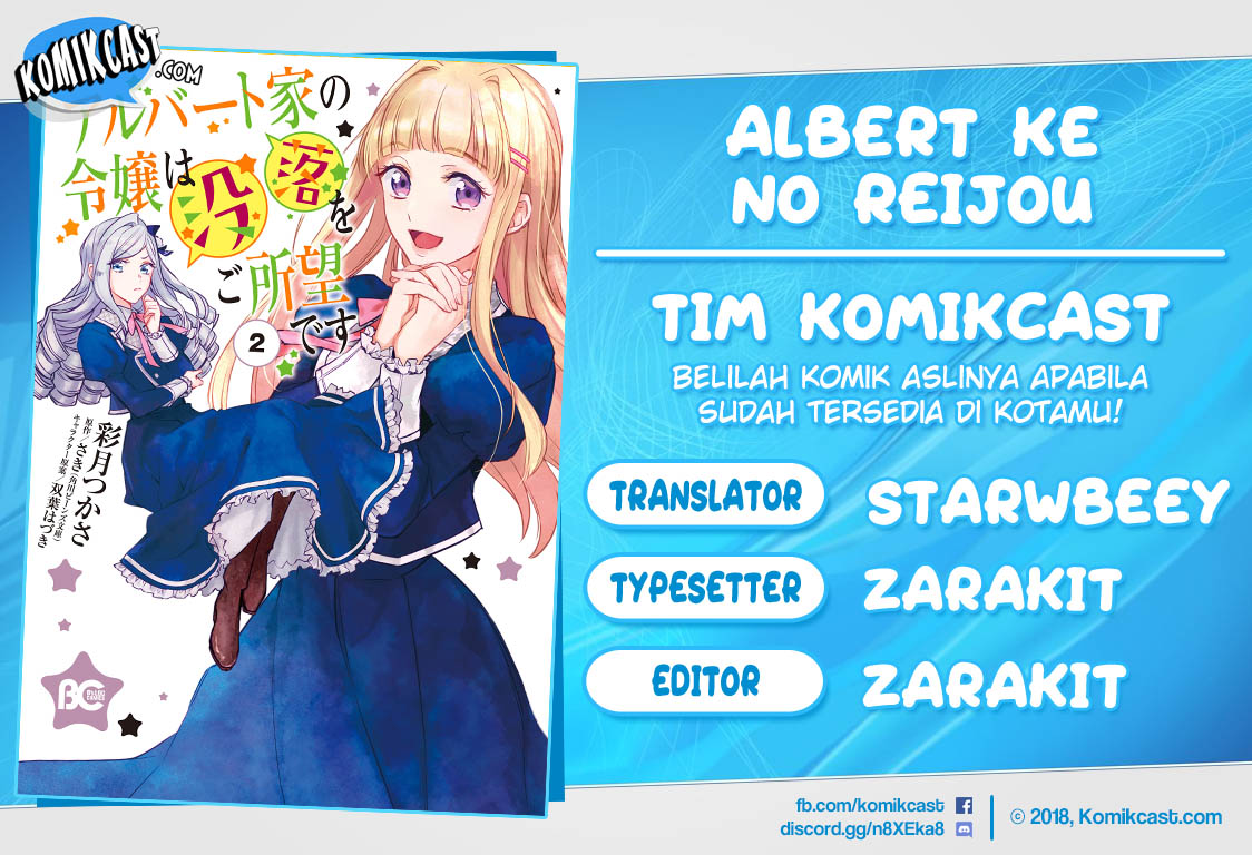 Baca Komik Albert Ke no Reijou wa Botsuraku wo go Shomou desu Chapter 07 Gambar 1