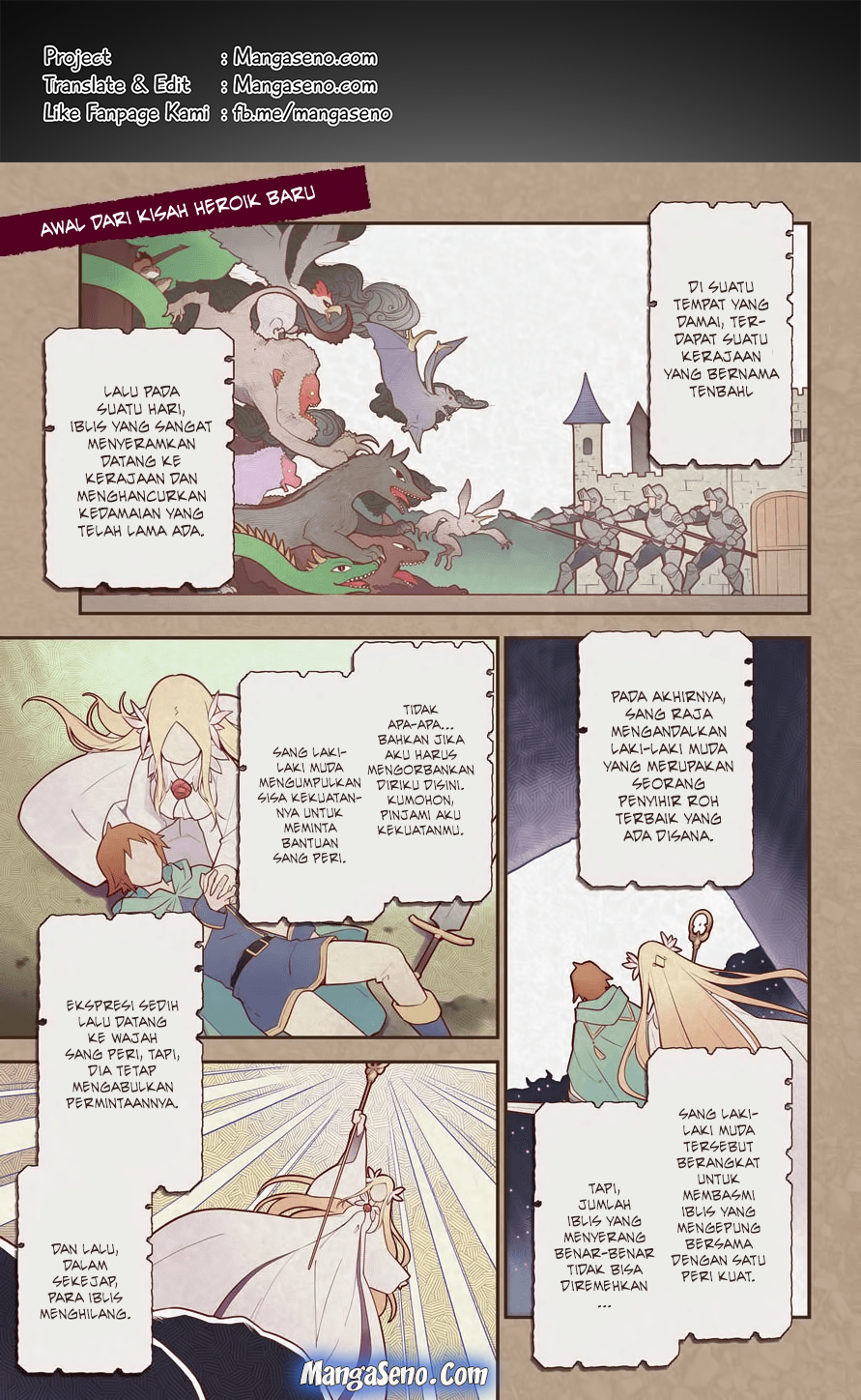 Baca Komik Chichi wa Eiyuu, Haha wa Seirei, Musume no Watashi wa Tenseisha Chapter 01 Gambar 1