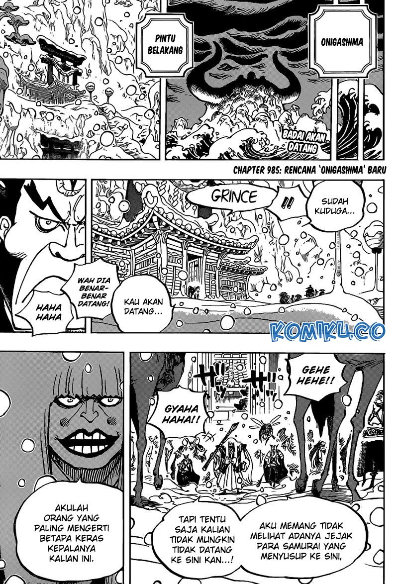 One Piece Chapter 985 Gambar 3