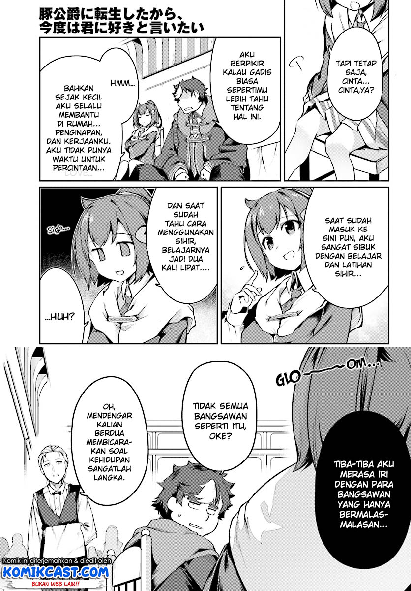 Buta Koushaku ni Tensei Shitakara, Kondo wa Kimi ni Suki to Iitai Chapter 12 Gambar 11