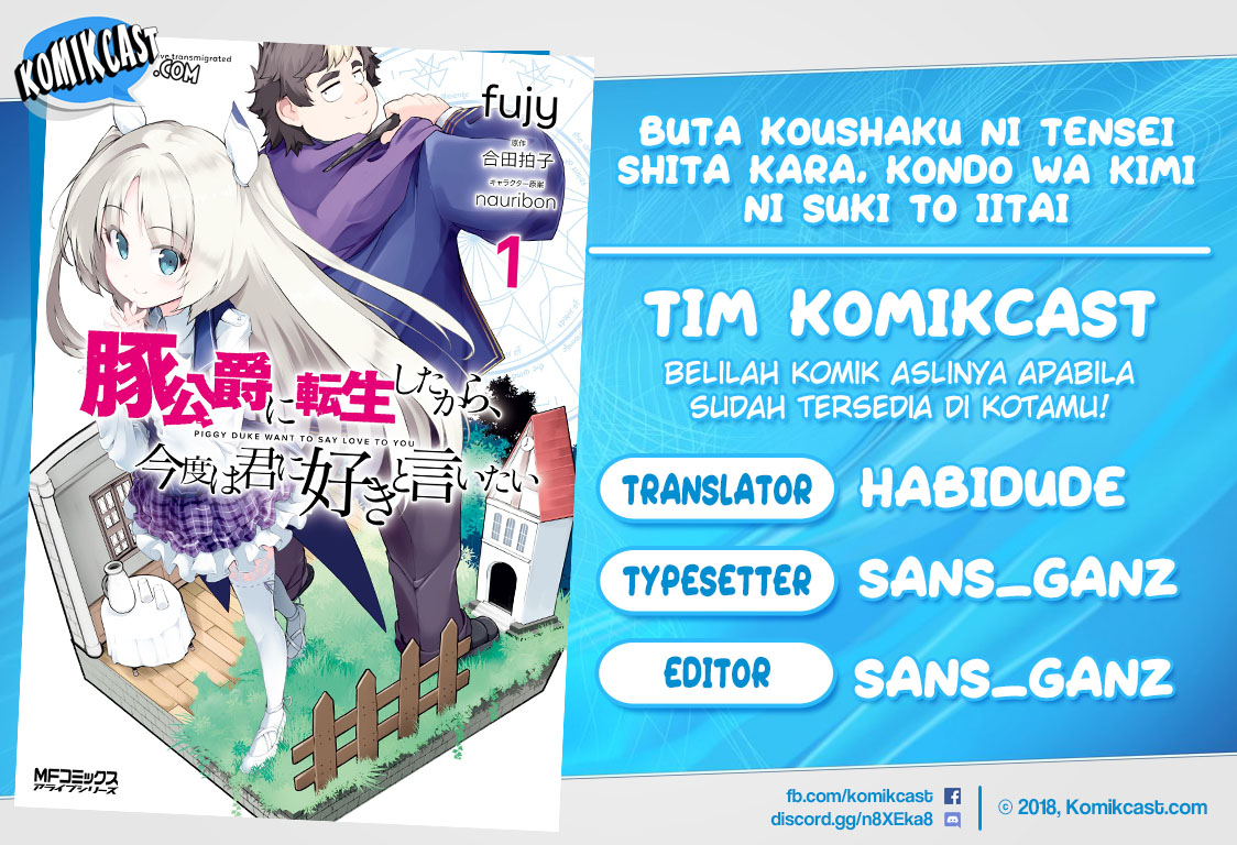 Baca Komik Buta Koushaku ni Tensei Shitakara, Kondo wa Kimi ni Suki to Iitai Chapter 09 Gambar 1