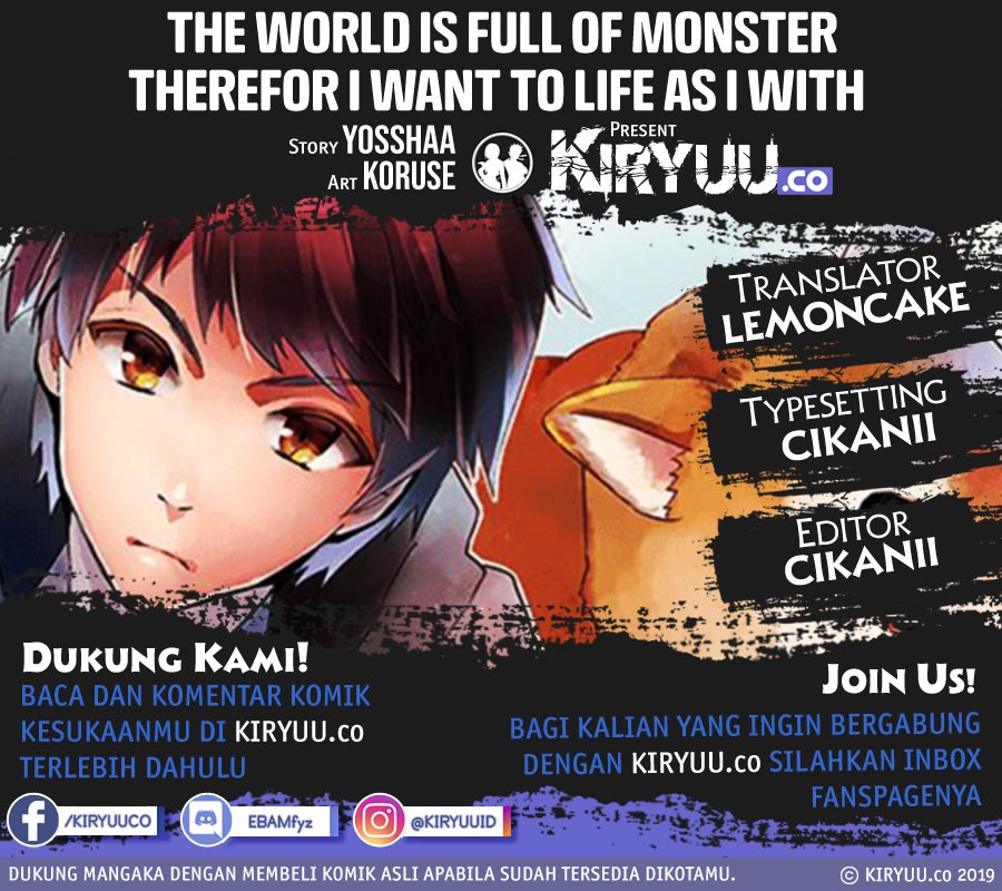 Baca Komik The World is Full of Monsters Now, Therefor I Want to Live as I Wish Chapter 06 Gambar 1