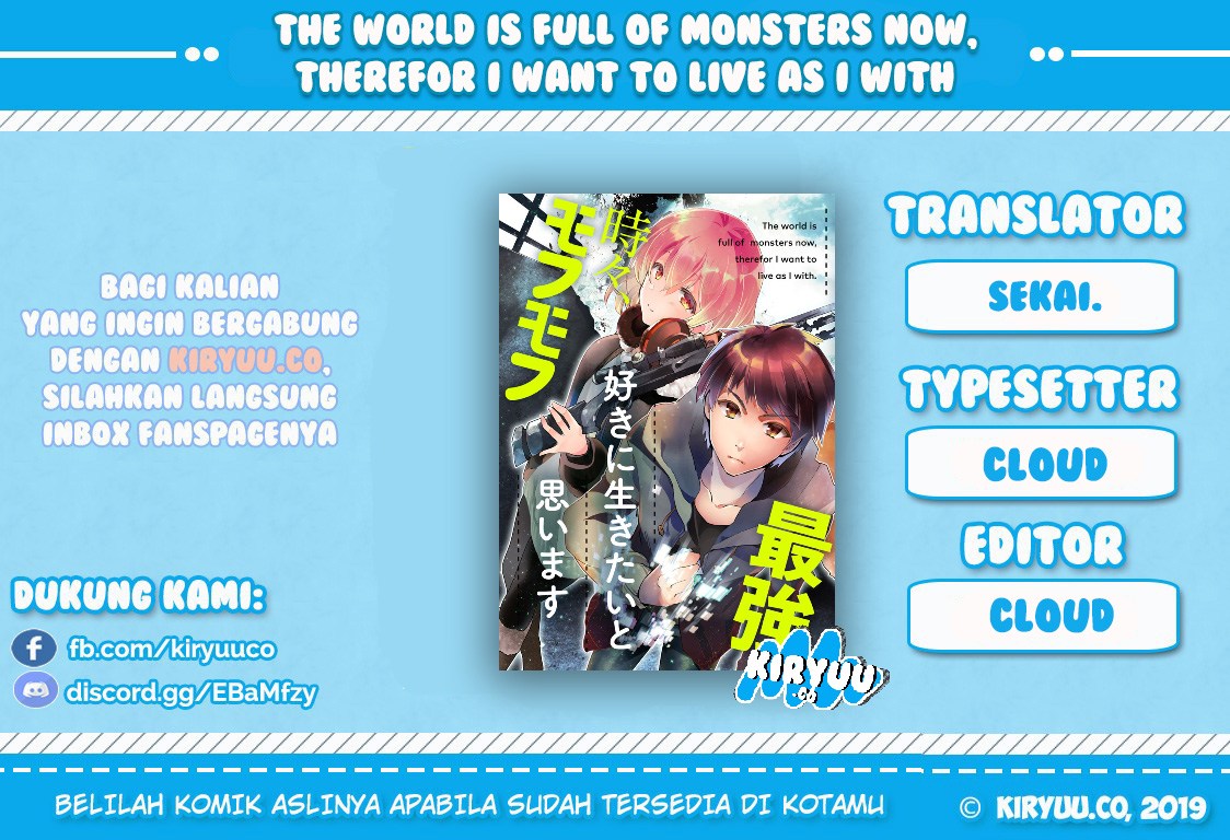 Baca Komik The World is Full of Monsters Now, Therefor I Want to Live as I Wish Chapter 01 Gambar 1