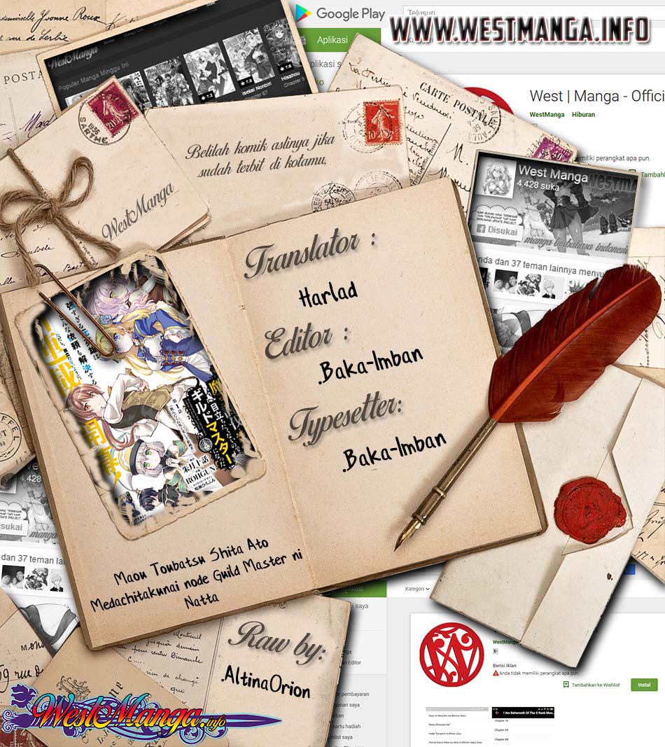 Baca Komik Maou Toubatsu Shita Ato, Medachitakunai node Guild Master ni Natta Chapter 05 Gambar 1