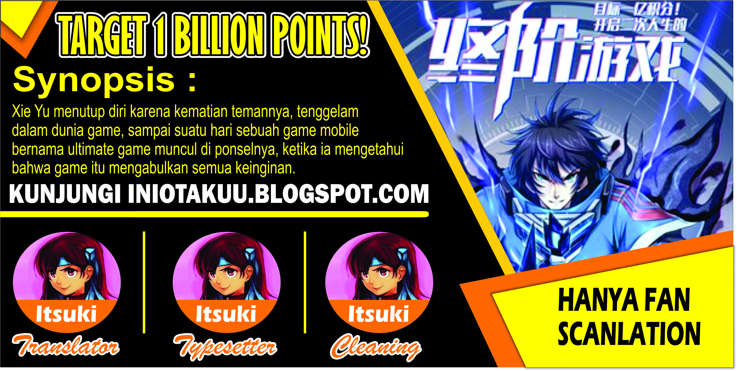 Baca Komik Target 1 billion points! Open the ultimate game of second life! Chapter 01.2 Gambar 1
